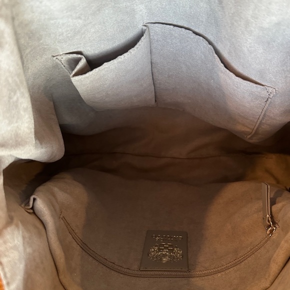 VINCE CAMUTO PLUMS LEATHER TOTE IN COGNAC - Picture 9 of 11